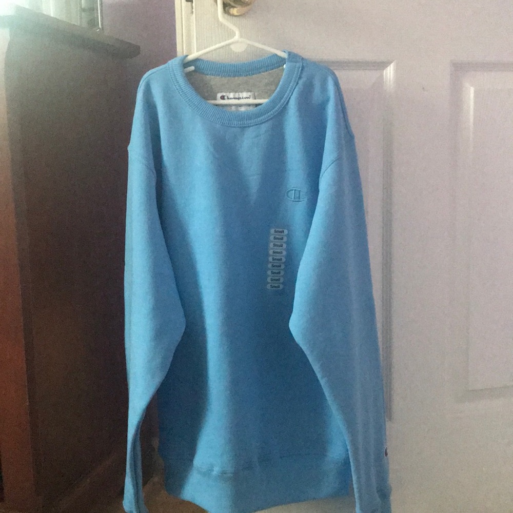 Light Blue Champion sweatshirt